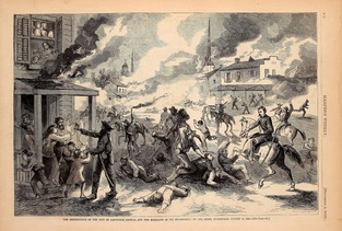 Quantrill's Raid on Lawrence - Harper's Weekly Sept 5, 1863