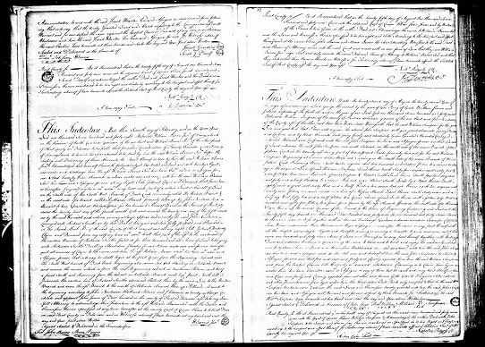 Register recording sale of Simpson land indenture