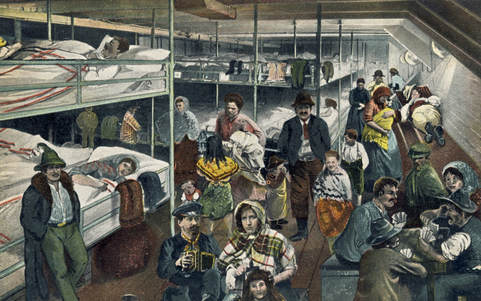 Picture of Steerage Class on Steamship
