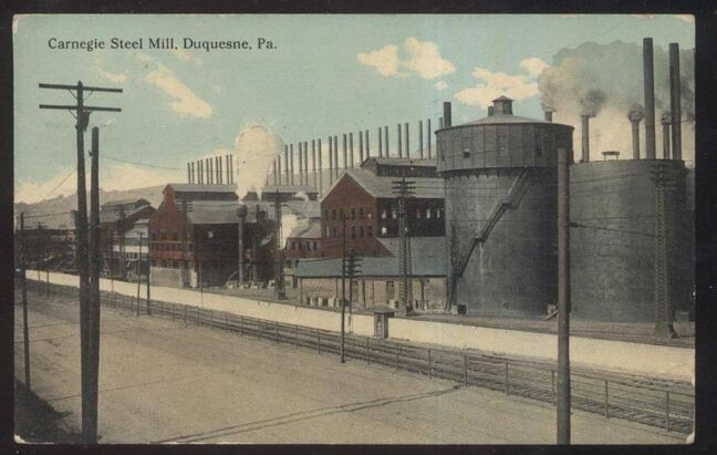 Picture of Carnegie Steel Mill, Duquesne, Pennsylvania c. 1907 